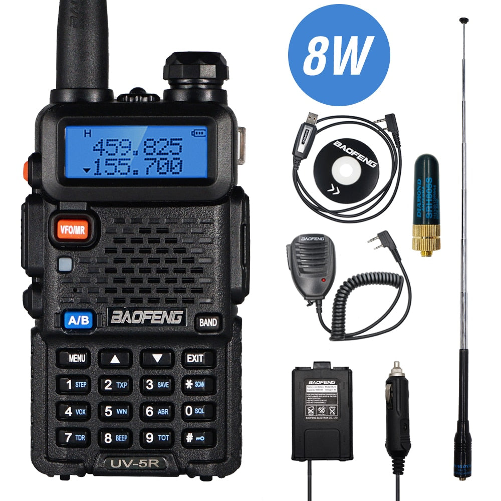 Baofeng - 8W UV-5R Dual Band Walkie FM Transceiver Amateur Ham CB Radi ...