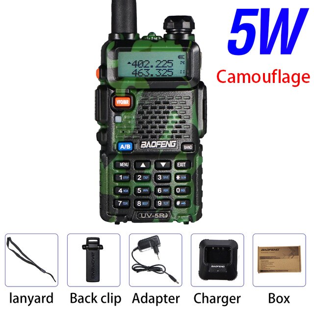 Baofeng - 8W UV-5R Dual Band Walkie FM Transceiver Amateur Ham CB Radio