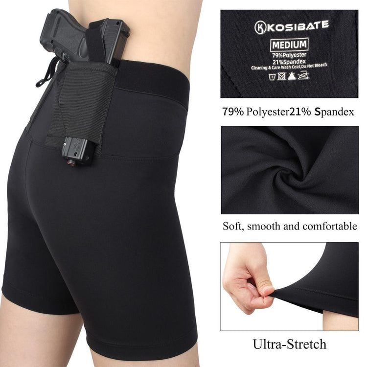 Kosibate - Concealed Carry Short Leggings for Pistols