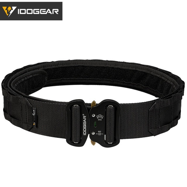 IDOGEAR - 2 inch Tactical Belt with Combat Quick Release Buckle MOLLE