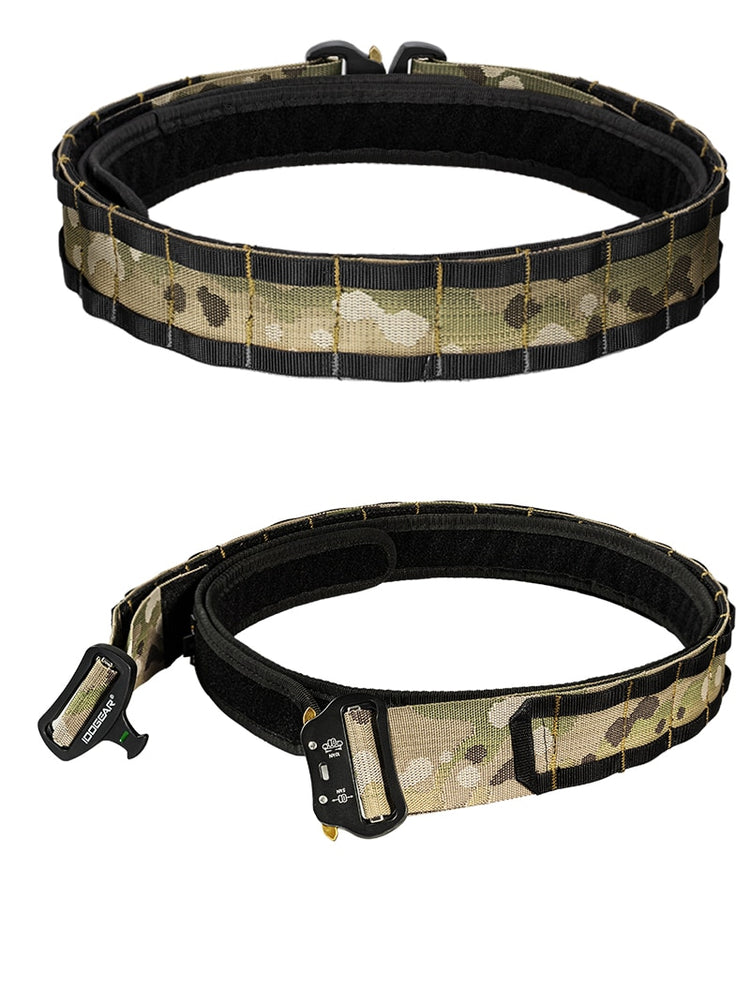 IDOGEAR - 2 inch Tactical Belt with Combat Quick Release Buckle MOLLE