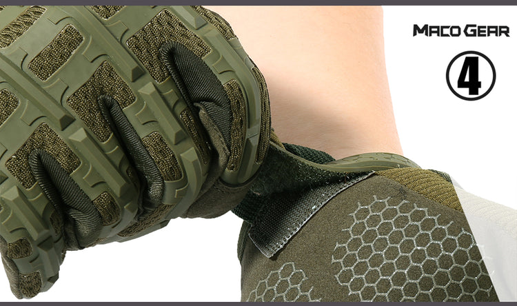 Macogear - Anti-Slip Tactical Gloves Full Finger