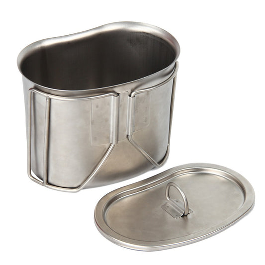 Yunhua - Stainless Steel Military Canteen 1L with 0.5L Cup